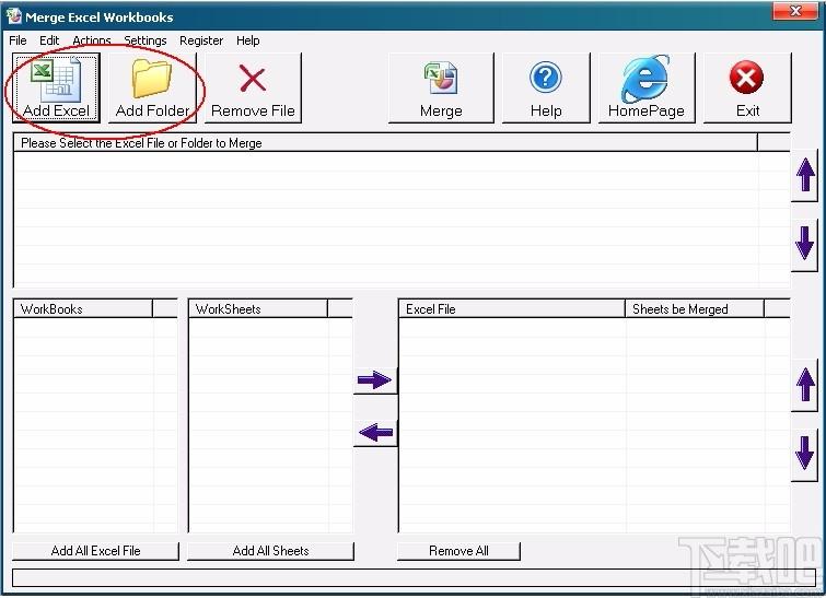 Merge Excel Workbooks下载,Excel合并软件,Excel合并