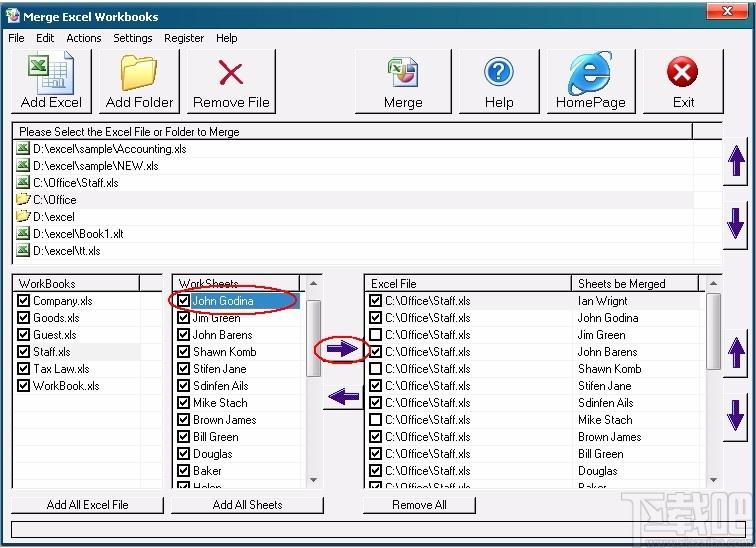 Merge Excel Workbooks下载,Excel合并软件,Excel合并